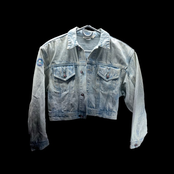 Vintage LA Gear Blinged Out Denim Jacket - Picture 2 of 8